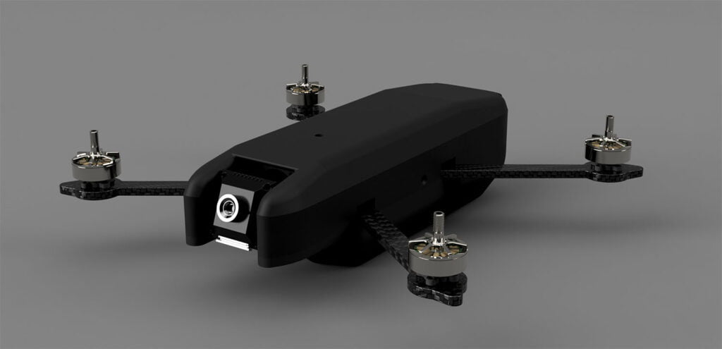 CAD Model of a Custom Specialized drone made for animal tracking, surveying, inspecting, and photography.
