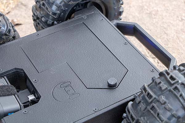 3D printed top chassis lid of inspection robot